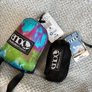 DoubleNest Hammock - Tie-Dye and Black